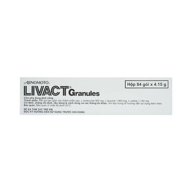 Thuốc Livact cải thiện tình trạng giảm albumin máu (84 gói x 4.15g)