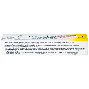 Gel bôi Contractubex trị sẹo lồi, sẹo phì đại (Tuýp 10g)