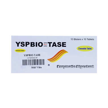 Thuốc Yspbio Tase điều trị rối loạn tiêu hóa, khó tiêu (10 vỉ x 10 viên)