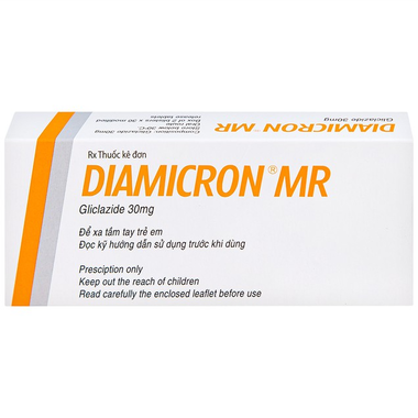 Thuốc Diamicron MR 30mg điều trị tiểu đường tuýp 2 (60 viên)