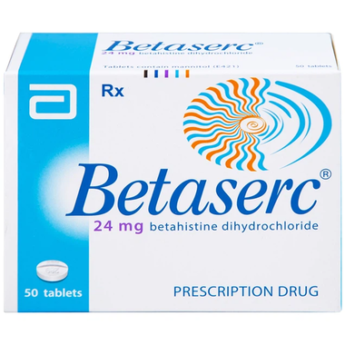 Thuốc Betaserc 24mg Abbott điều trị rối loạn tiền đình, chóng mặt (50 viên)