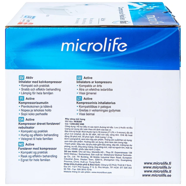 Máy xông khí dung Microlife NEB200 hỗ trợ các bệnh viêm mũi, viêm xoang