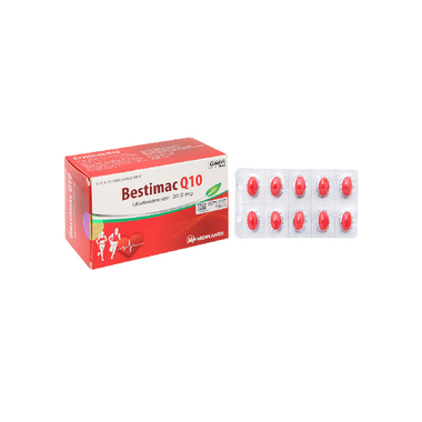 Thuốc Bestimac Q10 30mg Mediplantex hỗ trợ điều trị các bệnh tim mạch (6 vỉ x 10 viên)