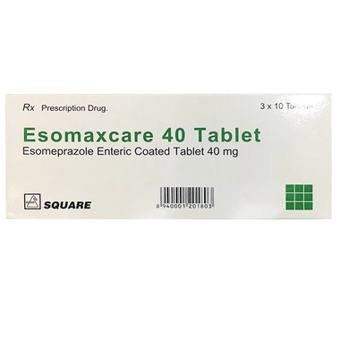 Thuốc Esomaxcare 40mg Square điều trị trào ngược dạ dày (3 vỉ x 10 viên)