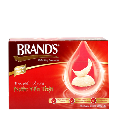 Nước yến thật  Brand&#039;s (Lốc 6 lọ x 70g)