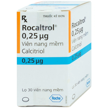 Thuốc Rocaltrol 0.25mcg điều trị loãng xương, thiểu năng tuyến cận giáp (30 viên)