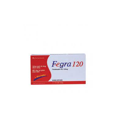Thuốc Fegra 120mg điều trị dị ứng (1 vỉ x 10 viên)