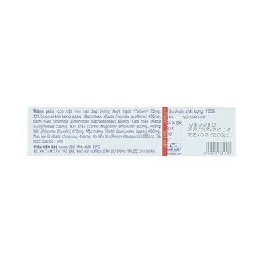 Thuốc Đại Tràng Nhất Nhất hỗ trợ điều trị viêm đại tràng, rối loạn tiêu hóa (20 viên)