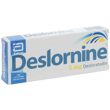 Thuốc Deslornine 5mg Abbott điều trị viêm mũi dị ứng, mày đay (1 vỉ x 10 viên)