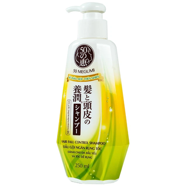 Dầu gội 50 Megumi Hair Fall Control Shampoo dưỡng da đầu, giảm rụng tóc (250ml)