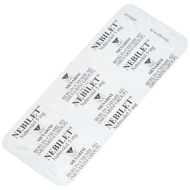 Thuốc Nebilet 5mg Menarini điều trị tăng huyết áp, suy tim mạn tính (14 viên)