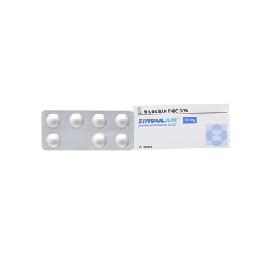 Thuốc Singulair 10mg MSD điều trị hen phế quản mạn tính (2 vỉ x 14 viên)