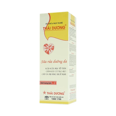 Sữa rửa mặt nghệ Thái Dương làm sạch chất nhờn và bụi bẩn (90g)