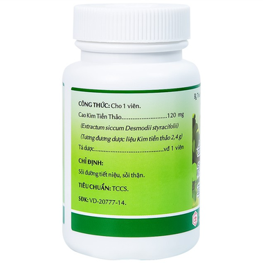 Thuốc Kim Tiền Thảo OPC trị sỏi đường tiết niệu, sỏi thận (100 viên)
