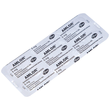 Thuốc Amlor 5mg Tab Pfizer điều trị tăng huyết áp (3 vỉ x 10 viên)