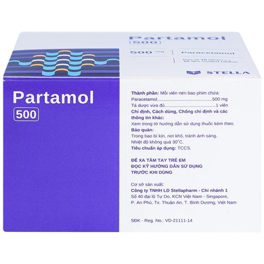 Thuốc Partamol 500mg Stella