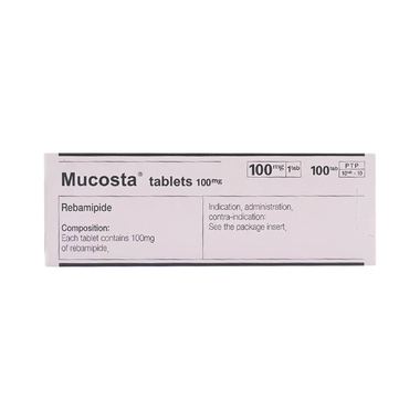 Thuốc Mucosta 100mg Otsuka điều trị loét dạ dày (10 vỉ x 10 viên)