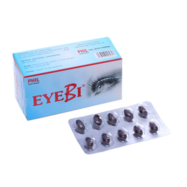 Thuốc Eyebi cải thiện thị lực, hỗ trợ trị bệnh lý về mắt (3 vỉ x 10 viên)