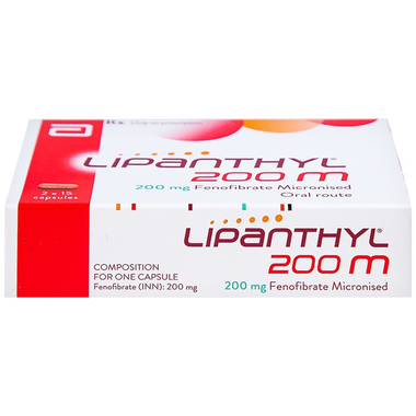 Thuốc Lipanthyl 200mg Abbott điều trị tăng cholesterol (2 vỉ x 15 viên)
