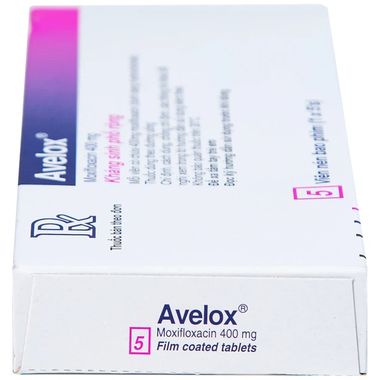 Thuốc Avelox 400mg điều trị bệnh nhiễm khuẩn (1 vỉ x 5 viên)