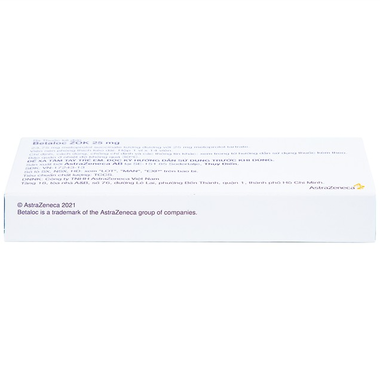 Thuốc Betaloc Zok 25mg điều trị tăng huyết áp, tim mạch (14 viên)