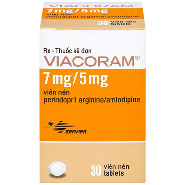 Thuốc Viacoram 7mg/5mg điều trị tăng huyết áp (30 viên)