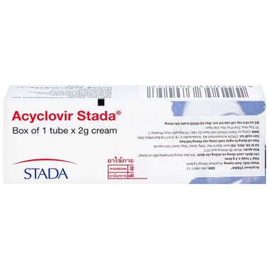 Kem Acyclovir Stada Cream điều trị da nhiễm virus Herpes Simplex (2g)
