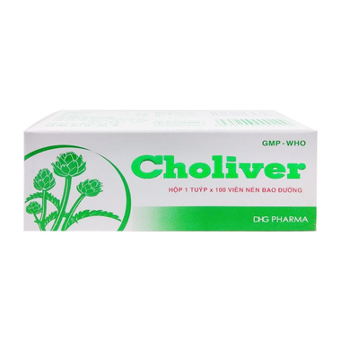 Thuốc Choliver hỗ trợ điều trị viêm gan, rối loạn đường mật (100 viên)