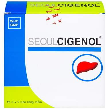 Thuốc Cigenol 200mg điều trị gan nhiễm mỡ, xơ gan (12 vỉ x 5 viên)