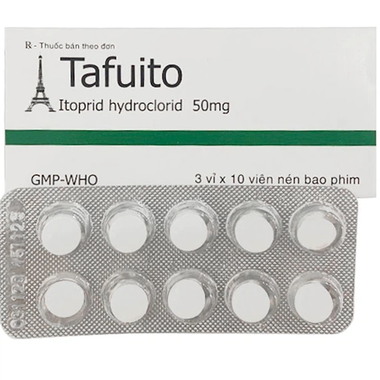 Thuốc Tafuito 50mg Tipharco điều trị bệnh lý về dạ dày (3 vỉ x 10 viên)