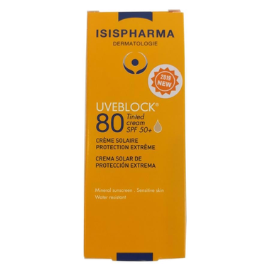 Kem chống nắng Isis Pharma Uveblock 80 Tinted Cream SPF 50+ ngăn ngừa sạm da (40ml)