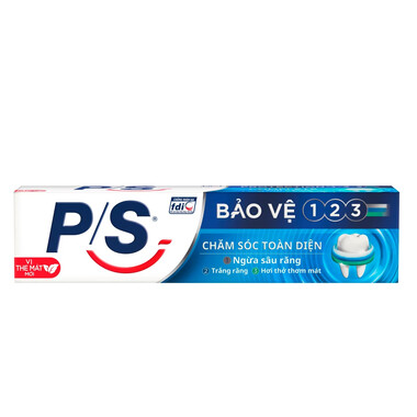 Kem đánh răng P/S bảo vệ 123 chăm sóc toàn diện cho răng miệng 180g