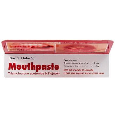 Thuốc Mouthpaste Mediphar USA giảm tổn thương ở niêm mạc miệng, lợi (5g)