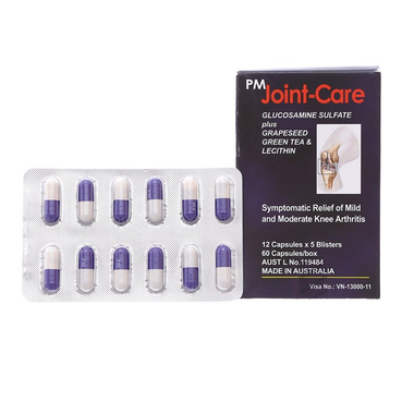 Thuốc PM Joint-Care hỗ trợ giảm triệu chứng viêm khớp gối nhẹ và trung bình (60 viên)