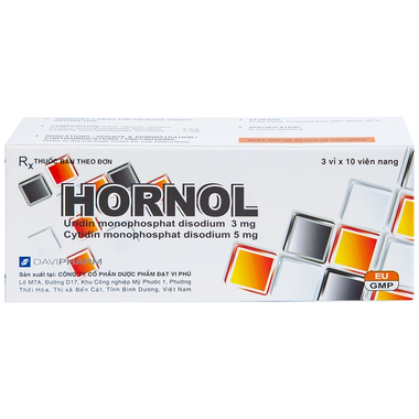 Thuốc Hornol trị đau dây thần kinh, thần kinh ngoại biên (3 vỉ x 10 viên)