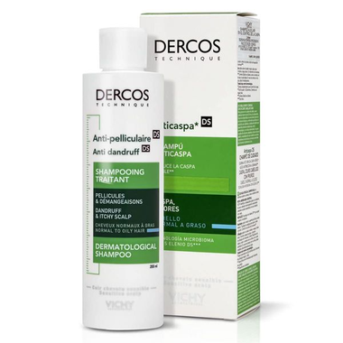 Dầu Gội Vichy Dercos Anti-Dandruff giảm gàu cho da đầu dầu và ngứa (chai 200 ml)