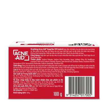 Xà Phòng Acne Aid Bar  Rửa Mặt Thanh 100G