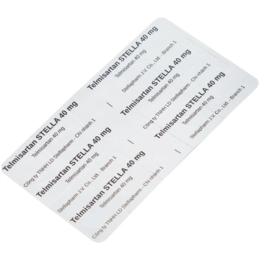 Thuốc Telmisartan Stella 40mg điều trị, phòng ngừa bệnh tim mạch (3 vỉ x 10 viên)