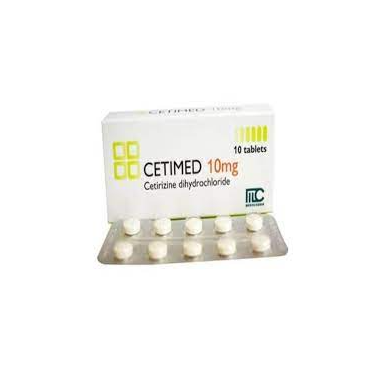 Thuốc Cetimed 10mg điều trị viêm mũi dị ứng, mề đay (10 viên )