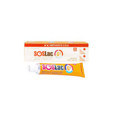Kem bôi da Soslac G3 điều trị viêm da dị ứng, nhiễm nấm (15g)