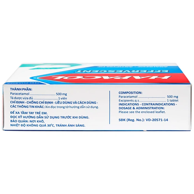 Thuốc Hapacol sủi 500mg hỗ trợ giảm đau và hạ sốt (4 vỉ x 4 viên)