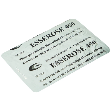 Thuốc Esserose 450mg giúp cải thiện bệnh lý gan (5 vỉ x 10 viên)