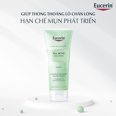 Gel loại bỏ tế bao da chết Eucerin Acne-Oil Control Pro Acne Solution Scrub (100ml)
