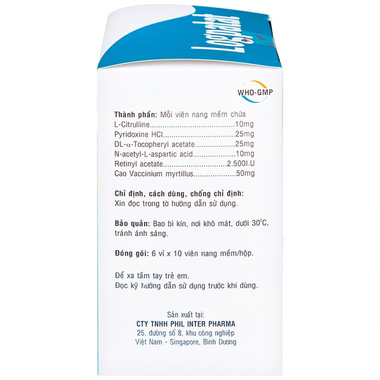 Thuốc Logpatat  hỗ trợ điều trị một số bệnh lý về mắt (6 vỉ x 10 viên)