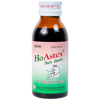 Thuốc ho Astex OPC hỗ trợ giảm ho, viêm họng, viêm phế quản (90ml)