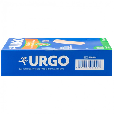 Băng cá nhân vải độ dính cao Urgo Durable dùng để bảo vệ vết thương (102 miếng)