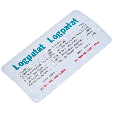 Thuốc Logpatat  hỗ trợ điều trị một số bệnh lý về mắt (6 vỉ x 10 viên)