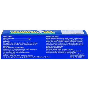 Gel Salonpas Gel giảm đau, kháng viêm cơ khớp (Tuýp 30g)