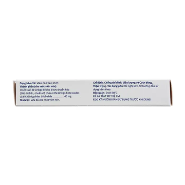 Thuốc Tanakan 40mg điều trị triệu chứng rối loạn nhận thức ở người lớn tuổi (2 vỉ x 15 viên)