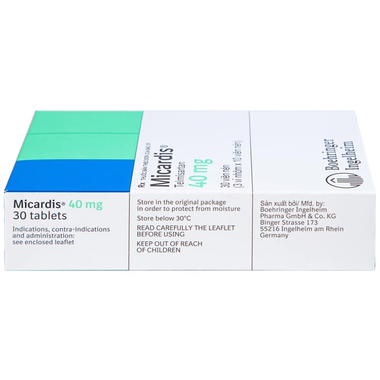 Thuốc Micardis 40mg điều trị tăng huyết áp (3 vỉ x 10 viên)